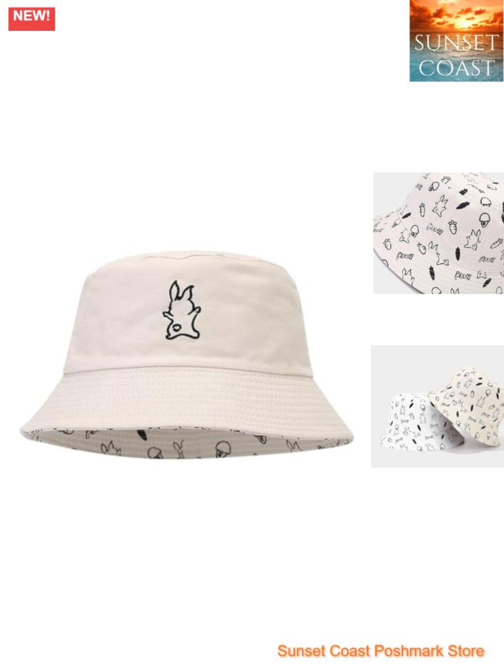 Unisex Cotton Polyester Bucket Hat Packable Sun Travel Beach Fishing Cap